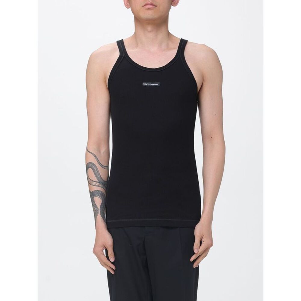 Dolce & Gabbana Men Dolce & Gabbana Cotton Tank Top With Logo